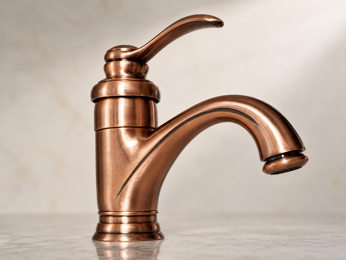 Decorative copper faucet